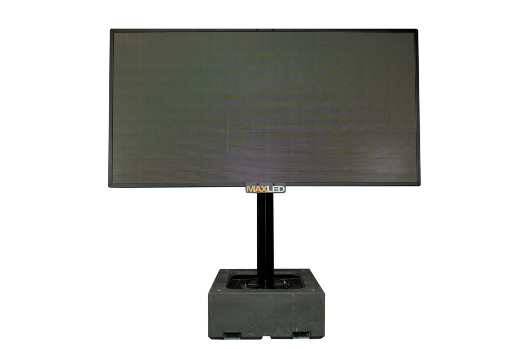 Écran LED de 8 m² sur totem mobile