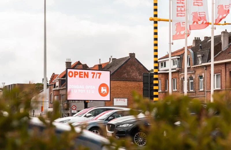 Écran LED de Maxled au Delhaize d’Asse